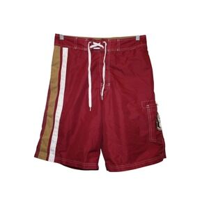 Florida State Seminoles Medium Swim Trunks Red Board Shorts Mesh Lined Swimwear‎